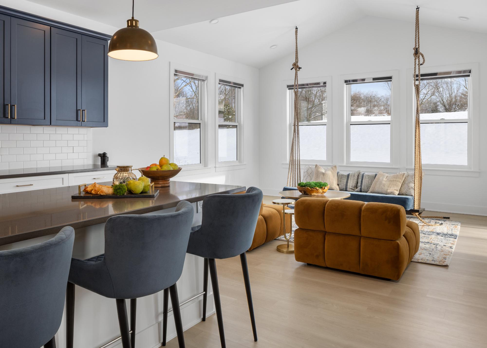 High-End Finishes & Timeless Style: New Construction Kitchen with Sunroom in West Chester