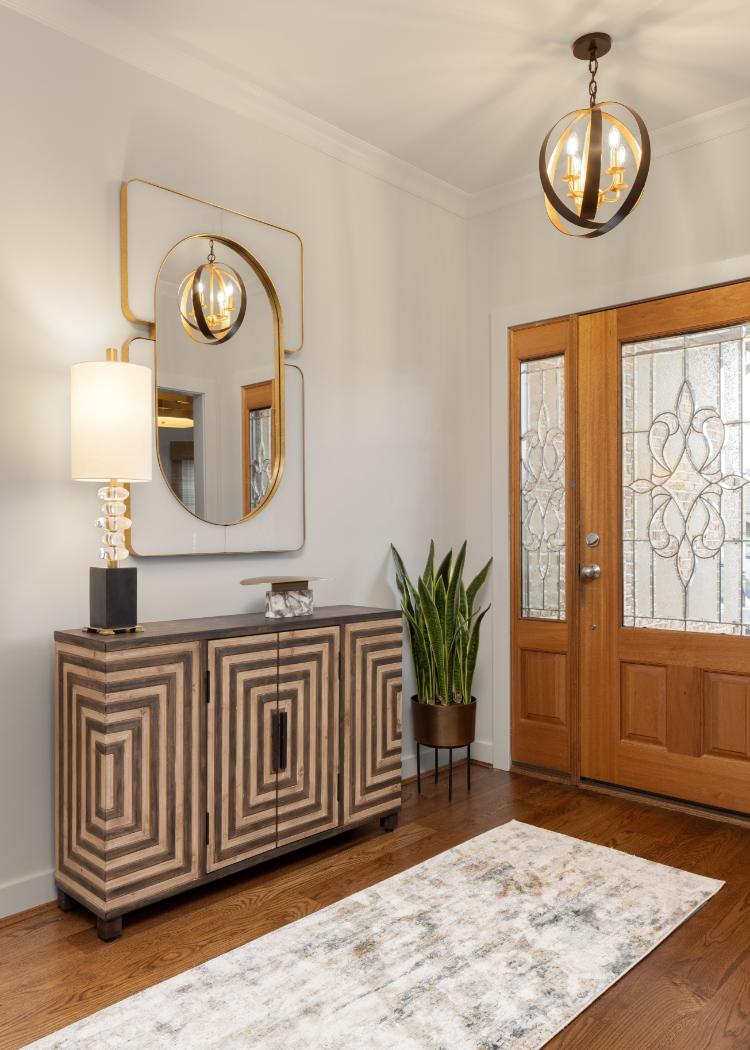 Modern Living: Elevated Foyer With Warm Neutrals, Cohesive Finishes, & Lasting Style